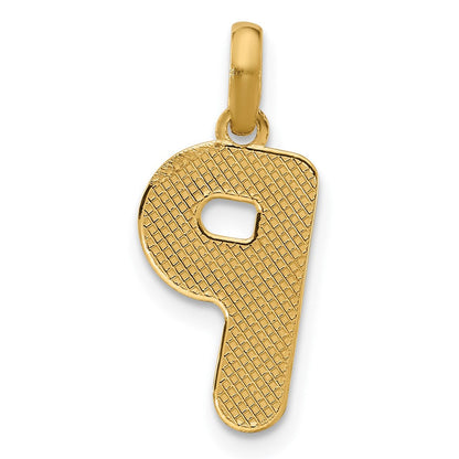 14K Gelbgold Fantasie Buchstabe P