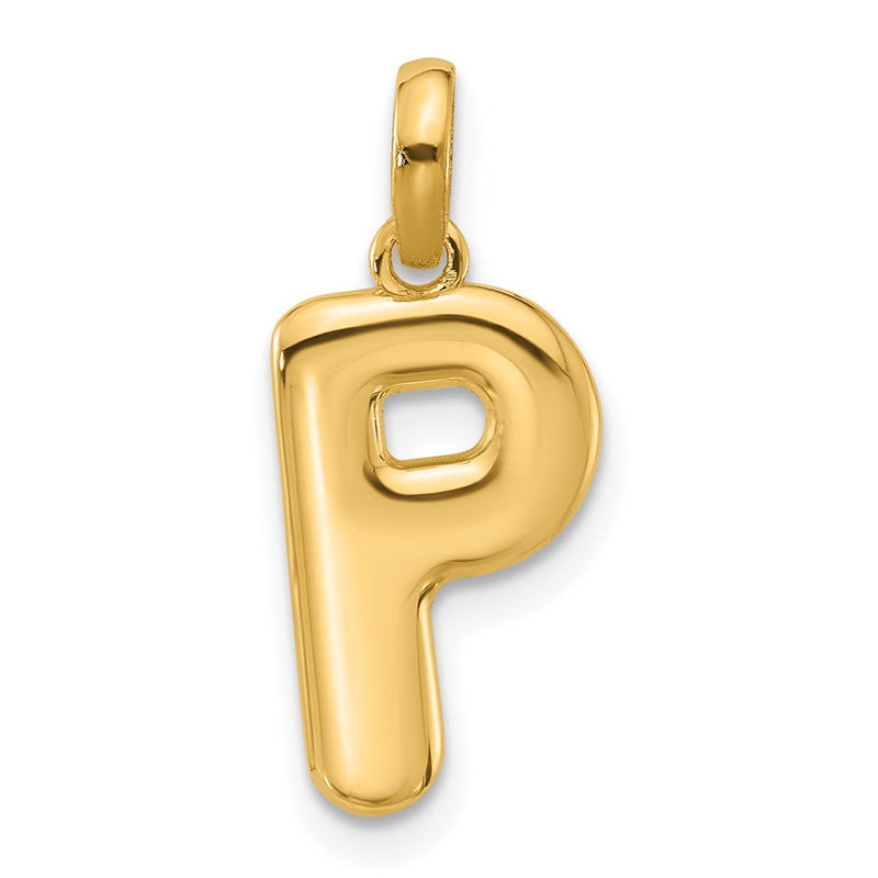 14K Gelbgold Fantasie Buchstabe P