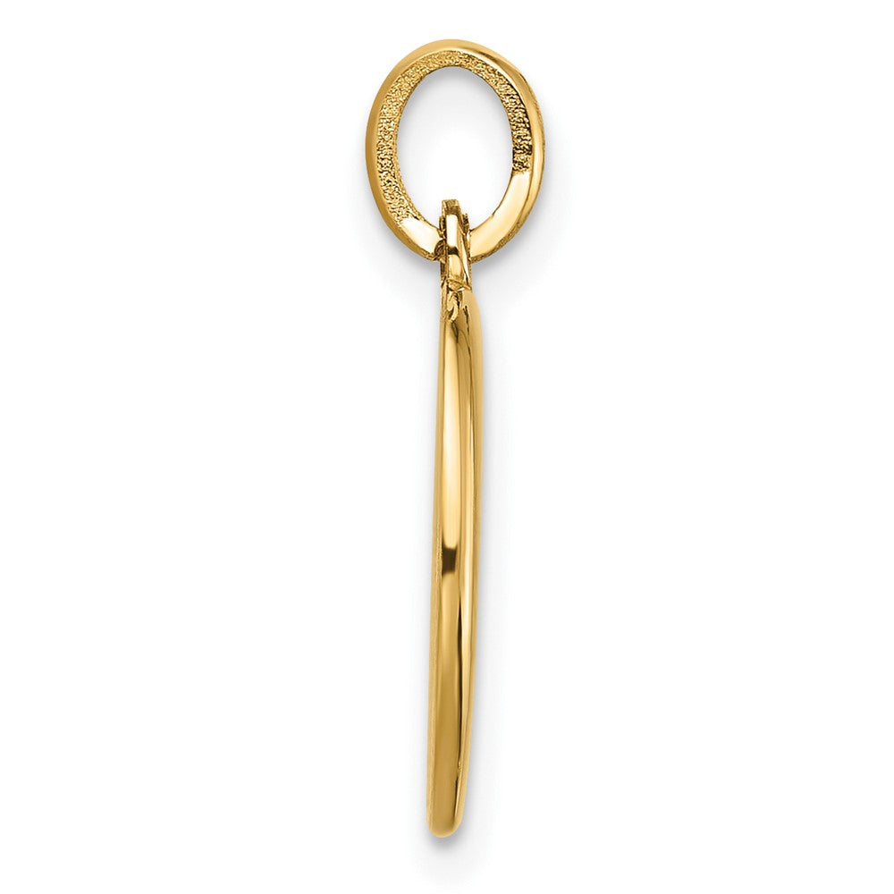 14K Gelbgold Fantasie Buchstabe Q