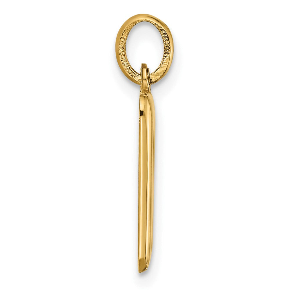 14K Gelbgold Fantasie Buchstabe R