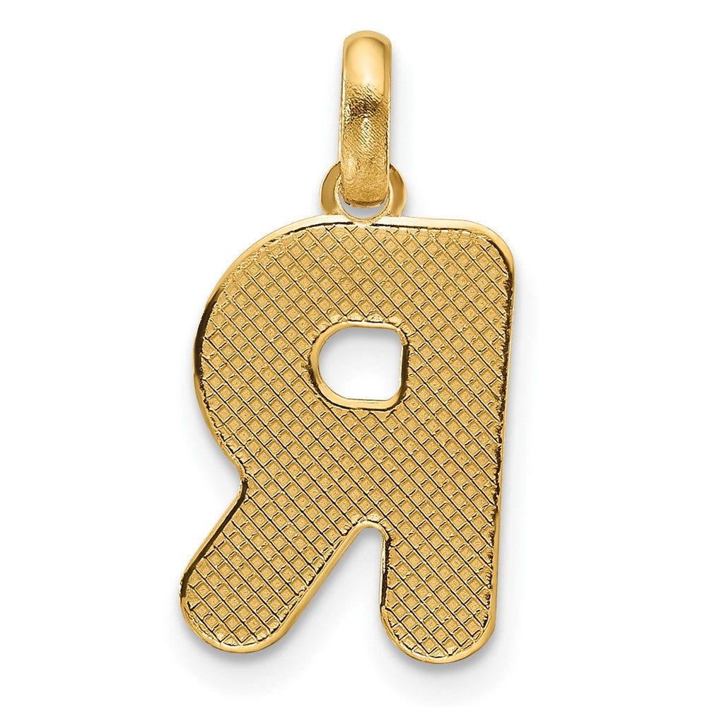 14K Gelbgold Fantasie Buchstabe R