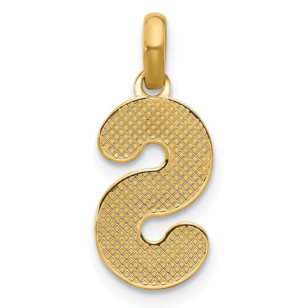 14K Gelbgold Fantasie Buchstabe S