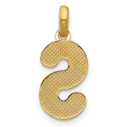 14K Gelbgold Fantasie Buchstabe S