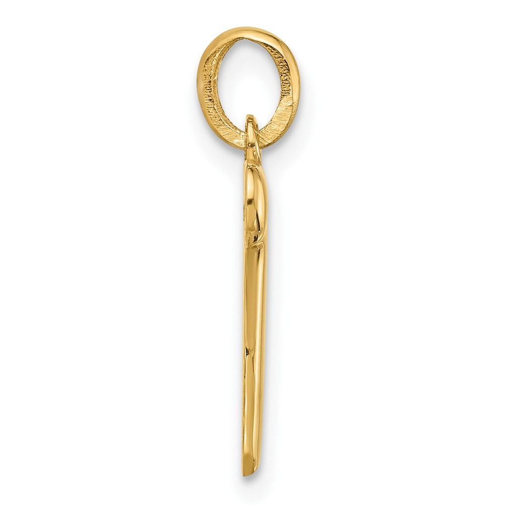 14K Gelbgold Fantasie Buchstabe T