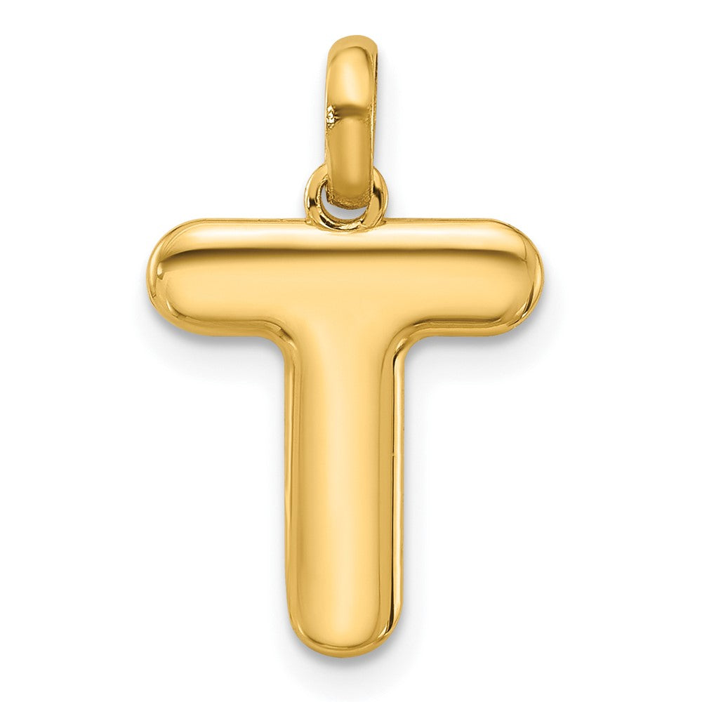 14K Gelbgold Fantasie Buchstabe T