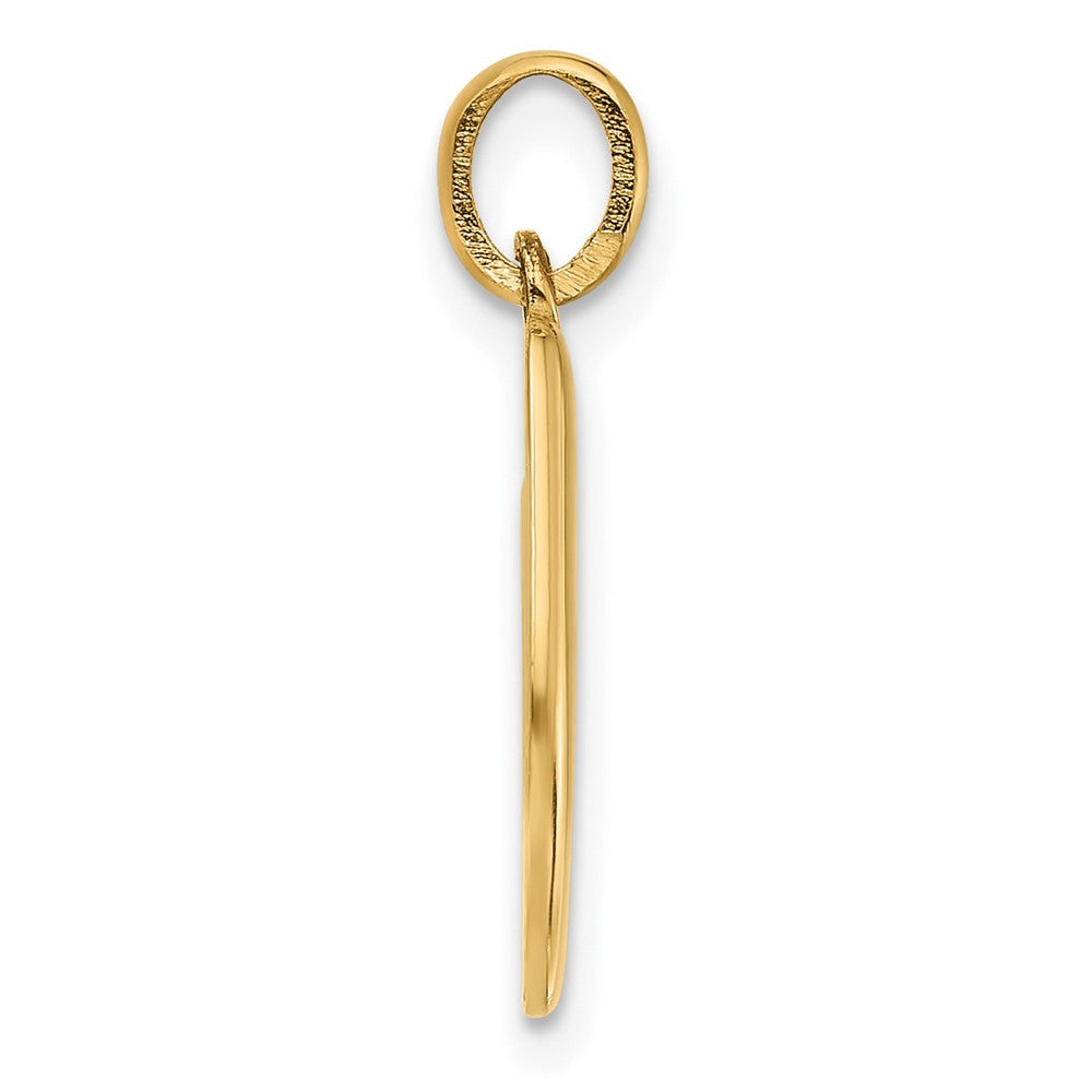 14K Gelbgold Fantasie Buchstabe U