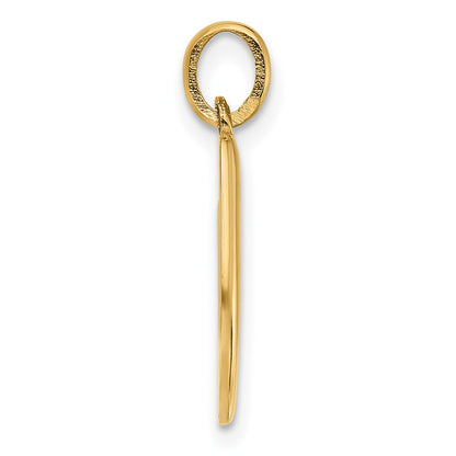 14K Gelbgold Fantasie Buchstabe U