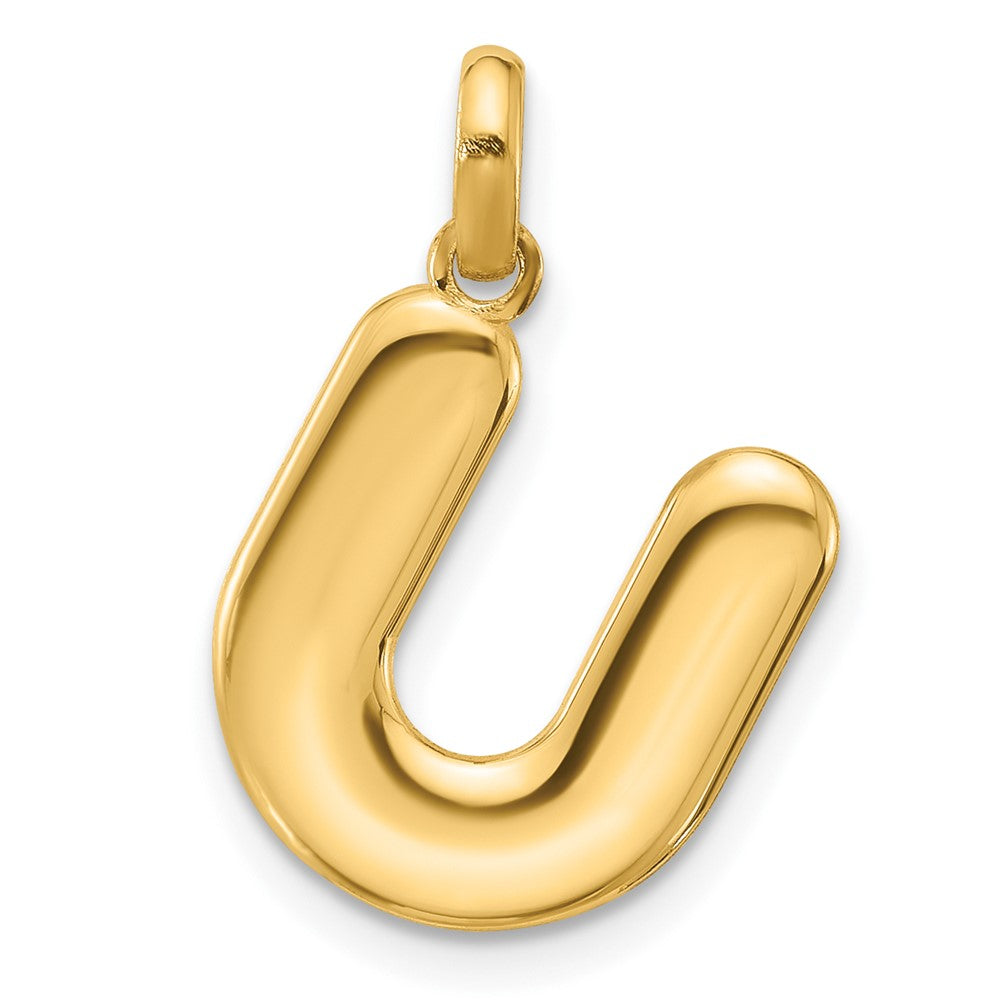 14K Gelbgold Fantasie Buchstabe U