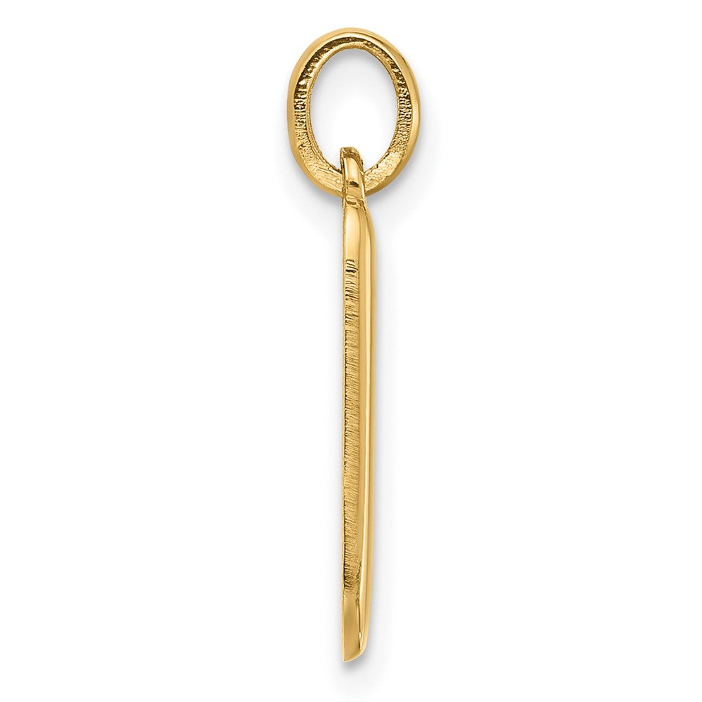 14K Gelbgold Fantasie Buchstabe V