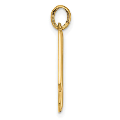14K Gelbgold Fantasie Buchstabe W