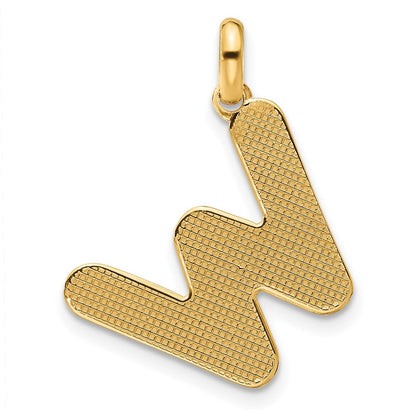 14K Gelbgold Fantasie Buchstabe W