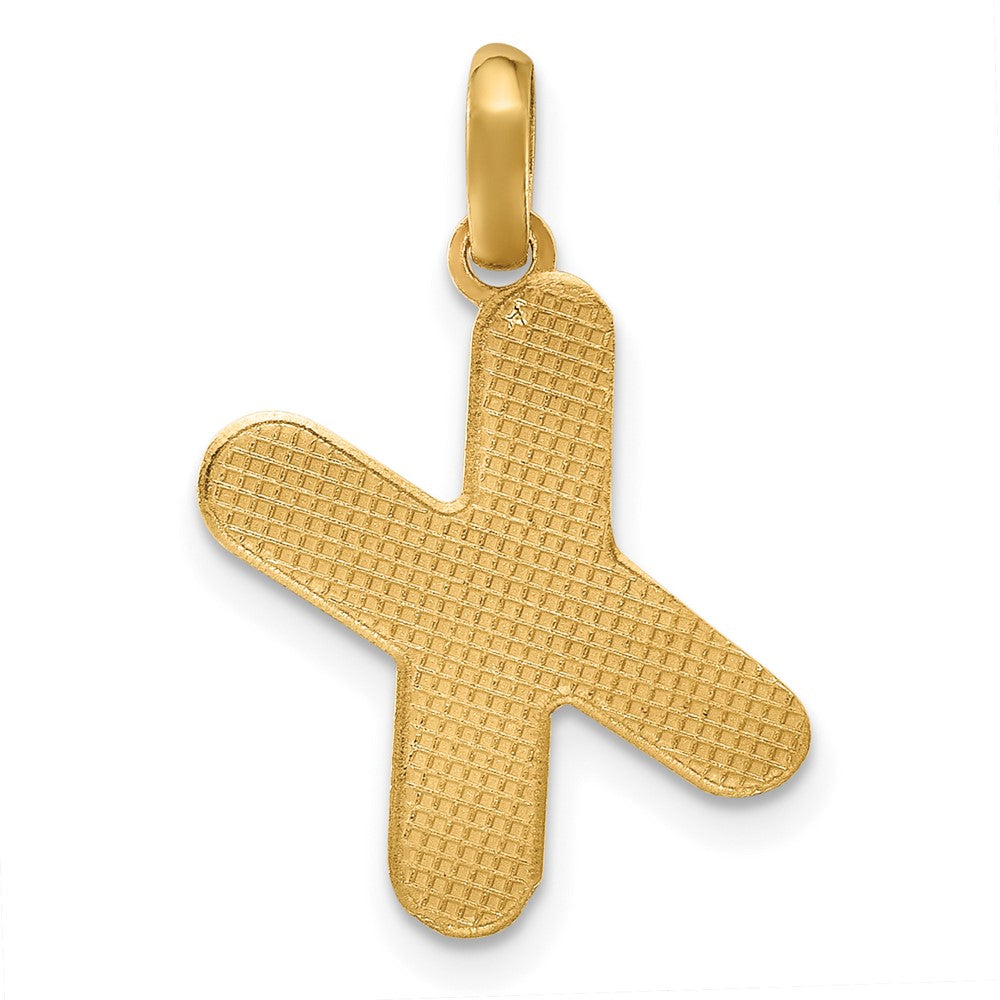 14K Gelbgold Fantasie Buchstabe X