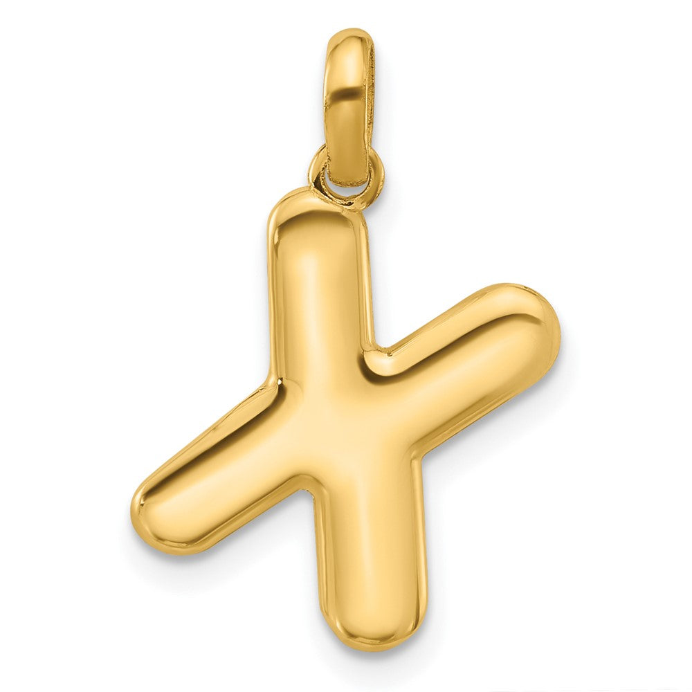 14K Gelbgold Fantasie Buchstabe X