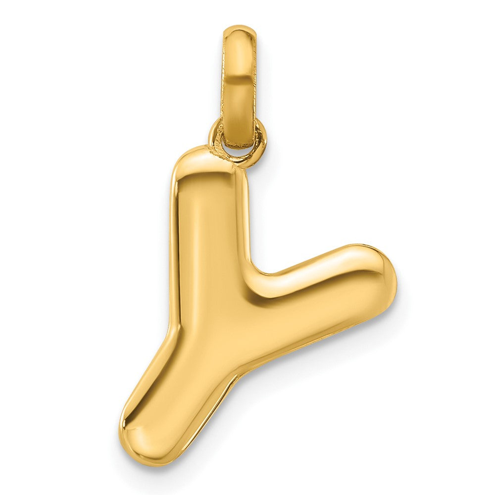 14K Gelbgold Fantasie Buchstabe Y