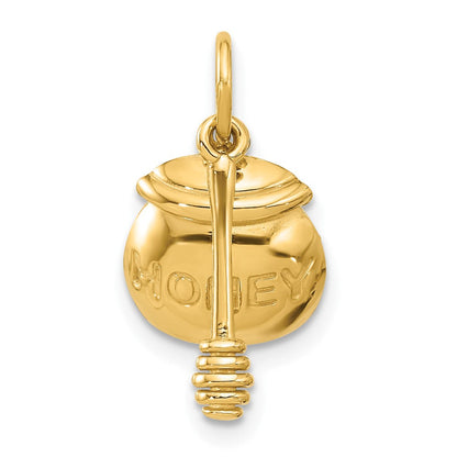 14K Gelbgold Fantasie Honey Pot mit Wand