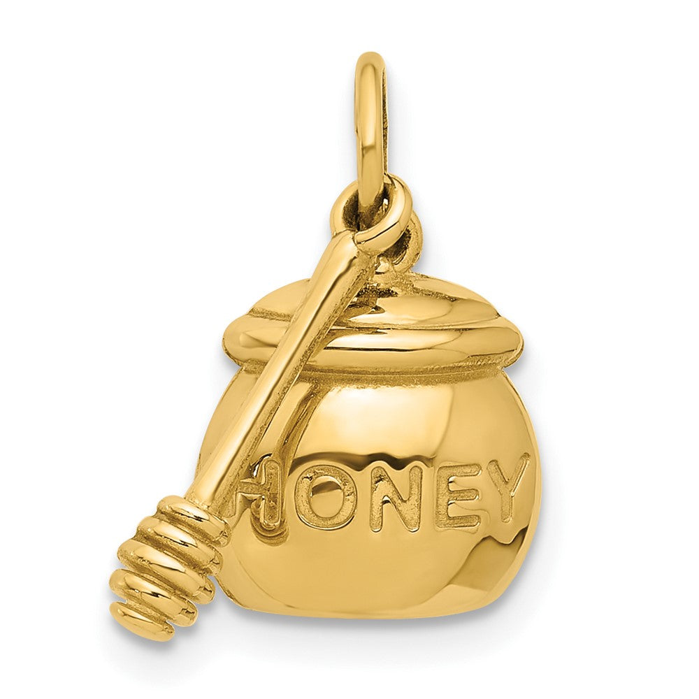 14K Gelbgold Fantasie Honey Pot mit Wand