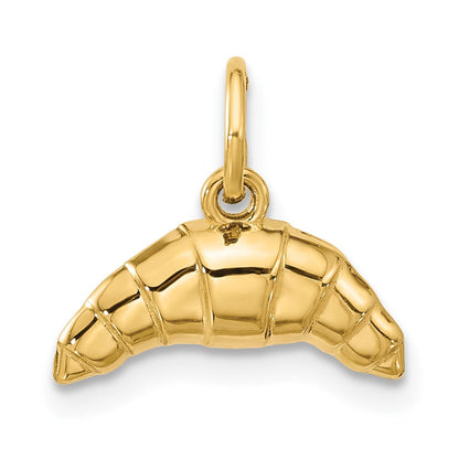 14K Gelbgold Fantasie Croissant