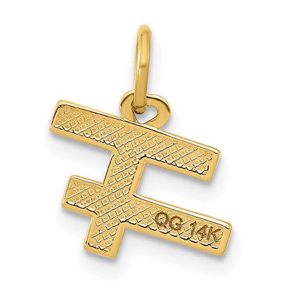 14K Gelbgold Fantasie "girls Rule World