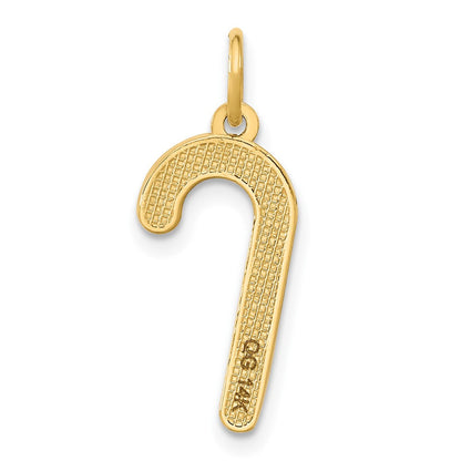 14K Gelbgold Fantasie Candy Cane