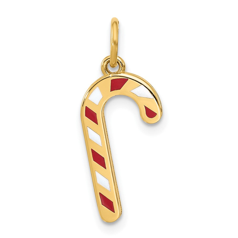 14K Gelbgold Fantasie Candy Cane