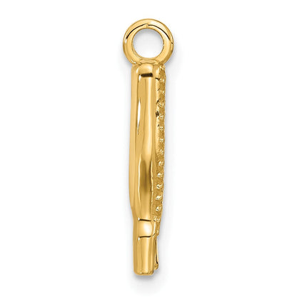 14K Gelbgold Fantasie Thigh Hoch Boot