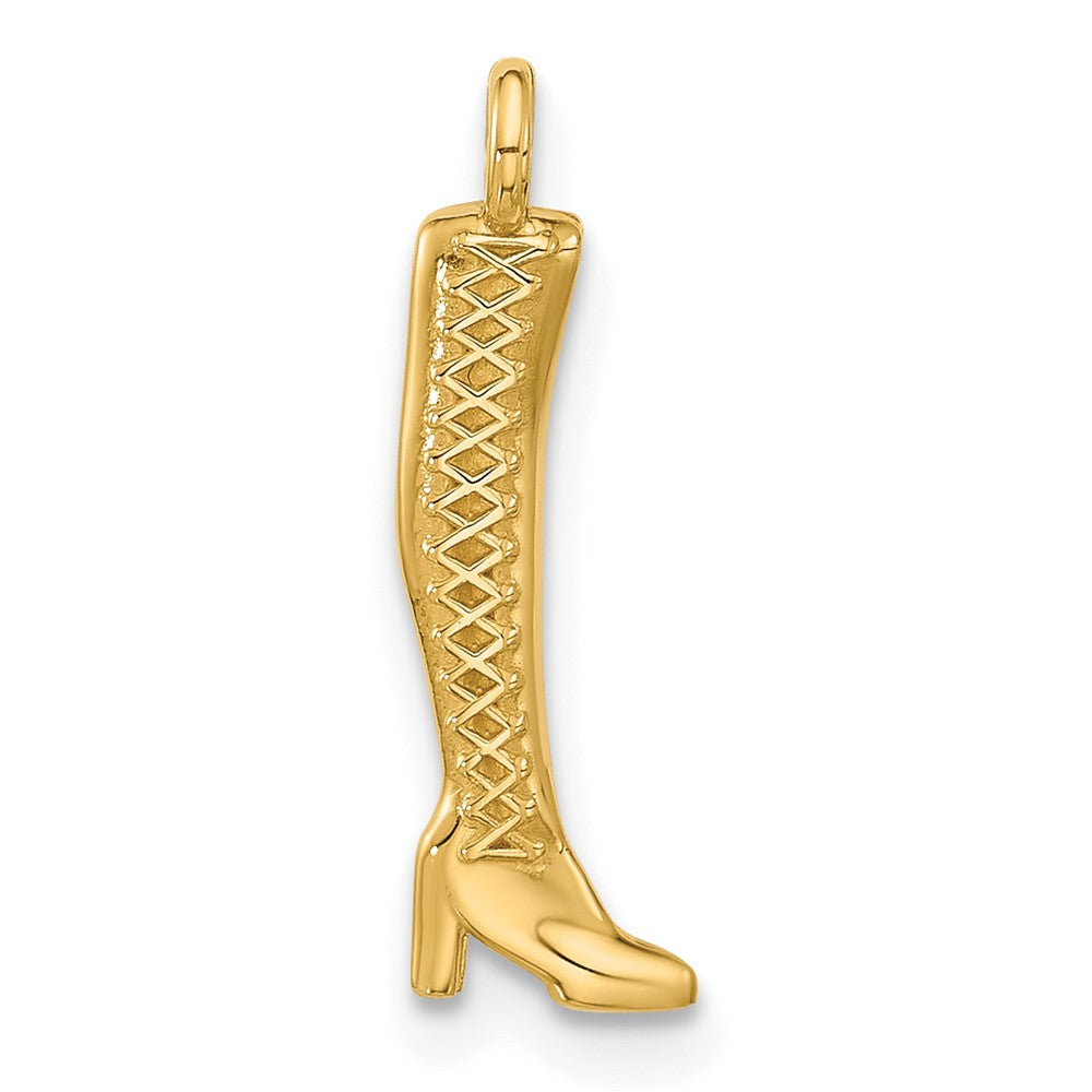14K Gelbgold Fantasie Thigh Hoch Boot