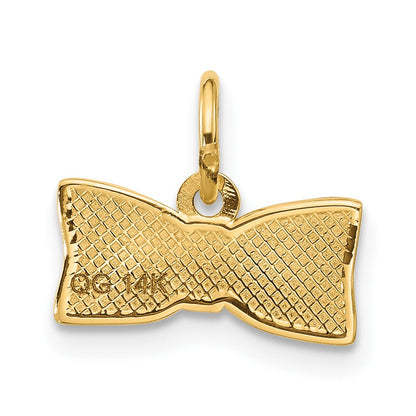 14K Gelbgold Fantasie Halb Hair Schleife
