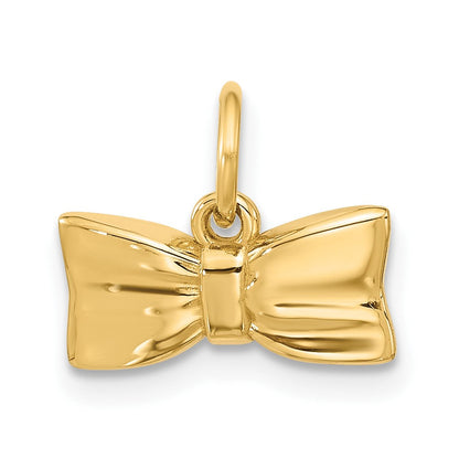 14K Gelbgold Fantasie Halb Hair Schleife