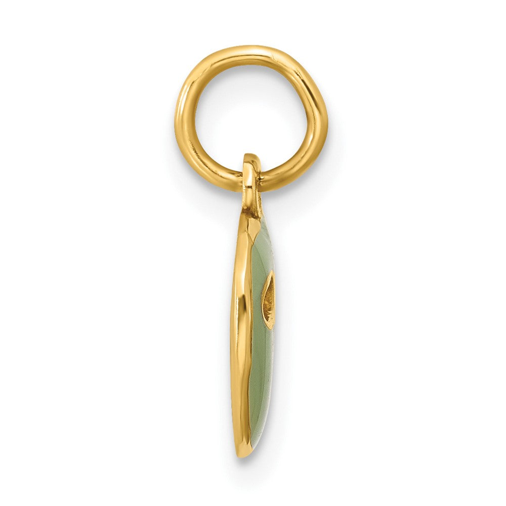 14K Gelbgold Fantasie Face Mask Charm