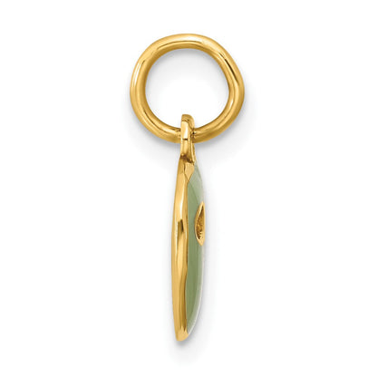 14K Gelbgold Fantasie Face Mask Charm
