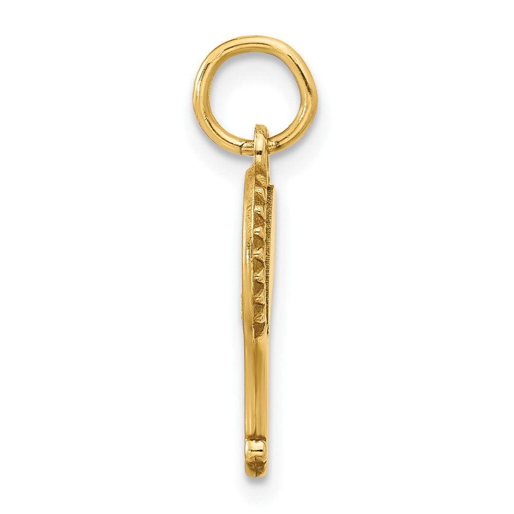 14K Bicolor Fantasie Hand Mirror Charm