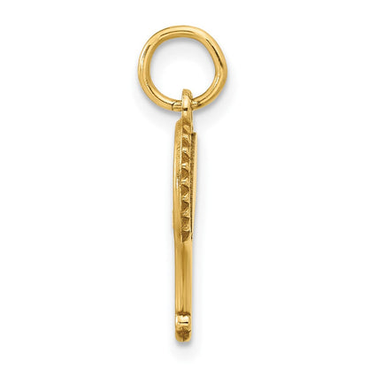 14K Bicolor Fantasie Hand Mirror Charm
