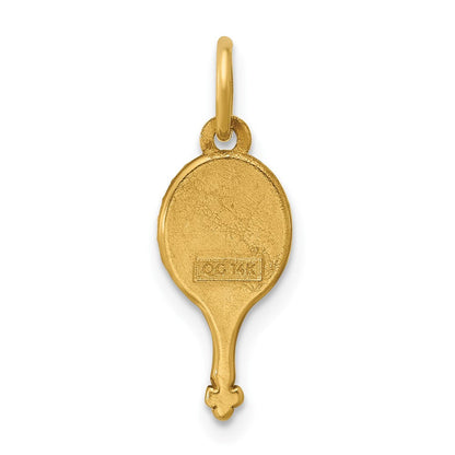 14K Bicolor Fantasie Hand Mirror Charm