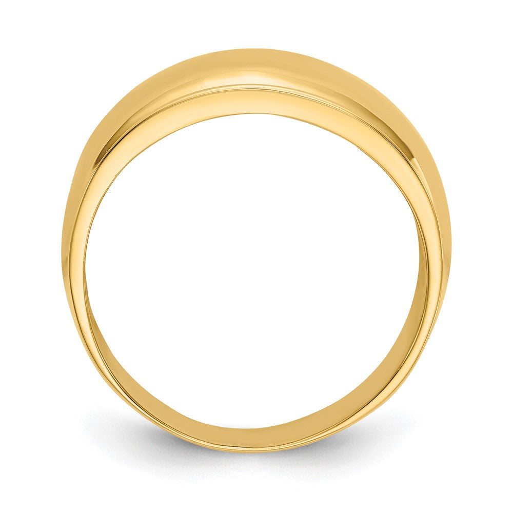 14K Gelbgold Polierter Bandring