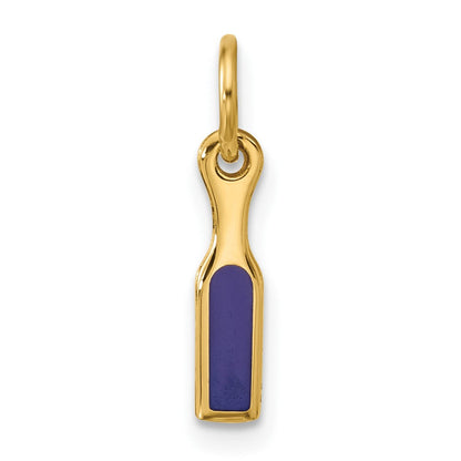 14K Gelbgold Fantasie Hairbrush Charm