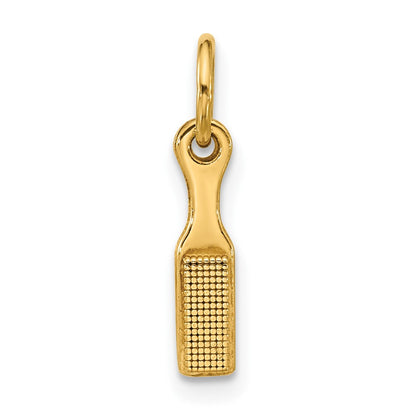 14K Gelbgold Fantasie Hairbrush Charm