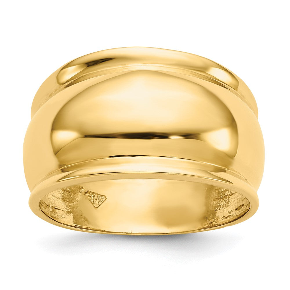 14K Gelbgold Polierter Bandring