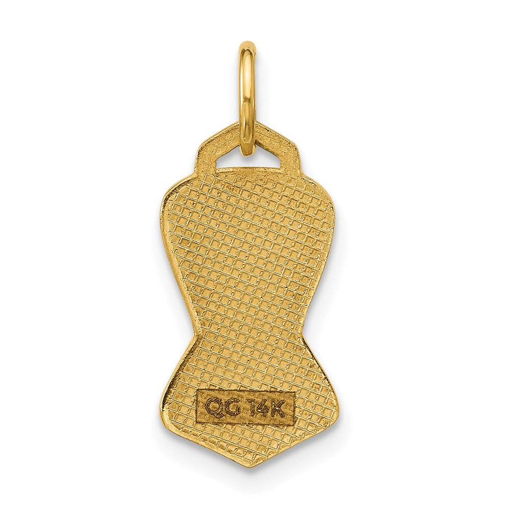 14K Gelbgold Ein Stück Swimsuit Charm