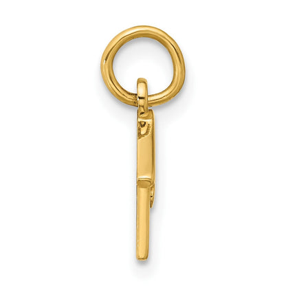 14K Gelbgold Hund House Charm