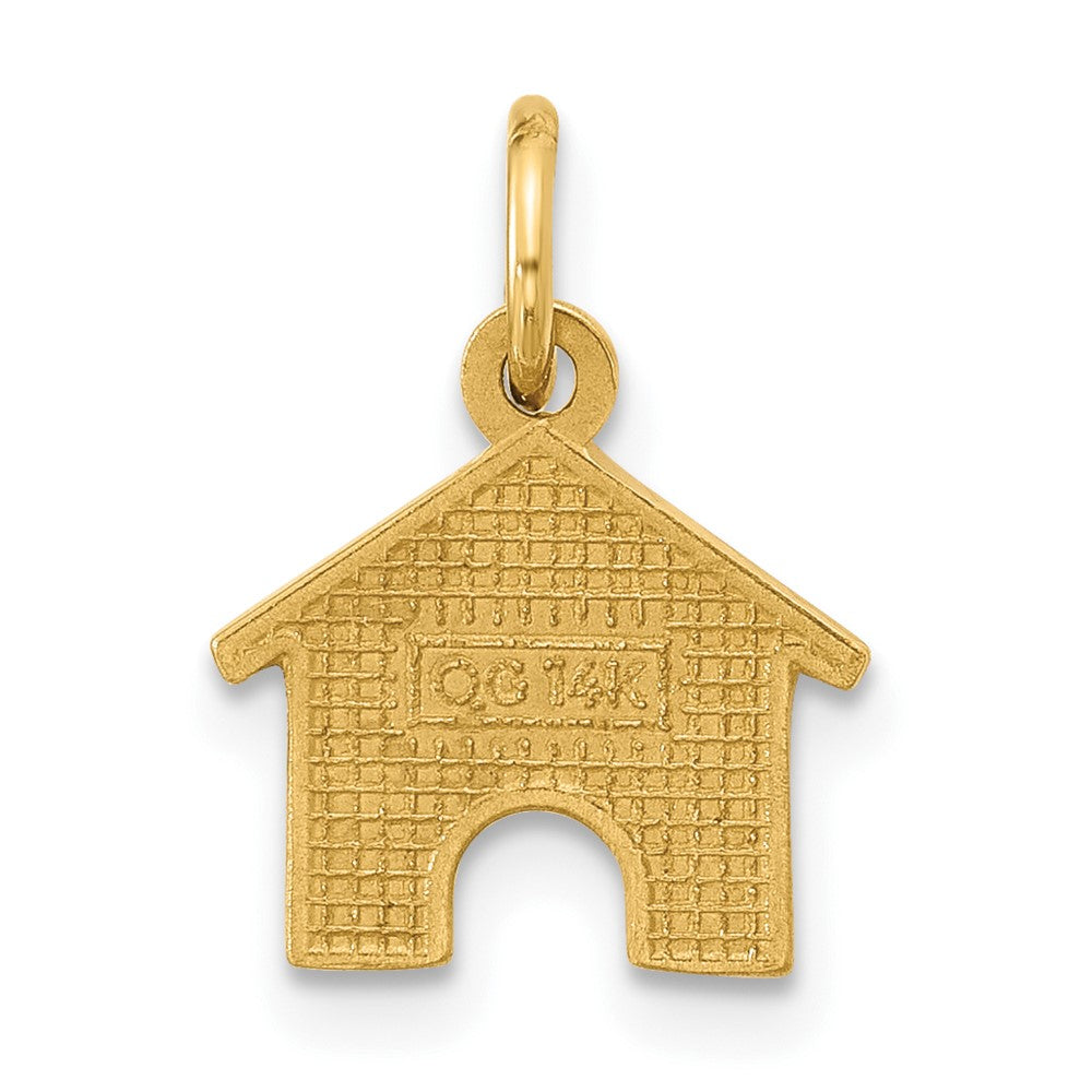 14K Gelbgold Hund House Charm