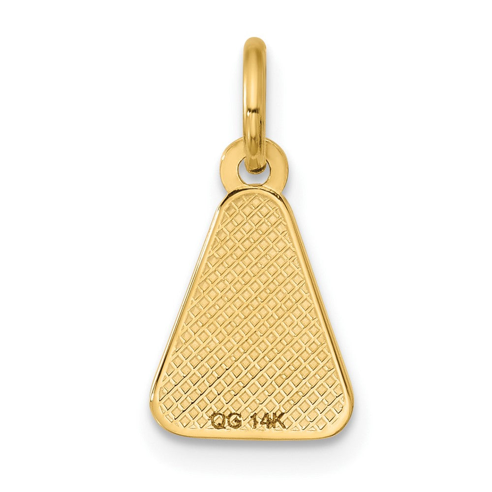 14K Gelbgold Poliert Emailliert Candy Corn Anhänger