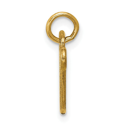 14K Gelbgold Poliert Lyre Anhänger