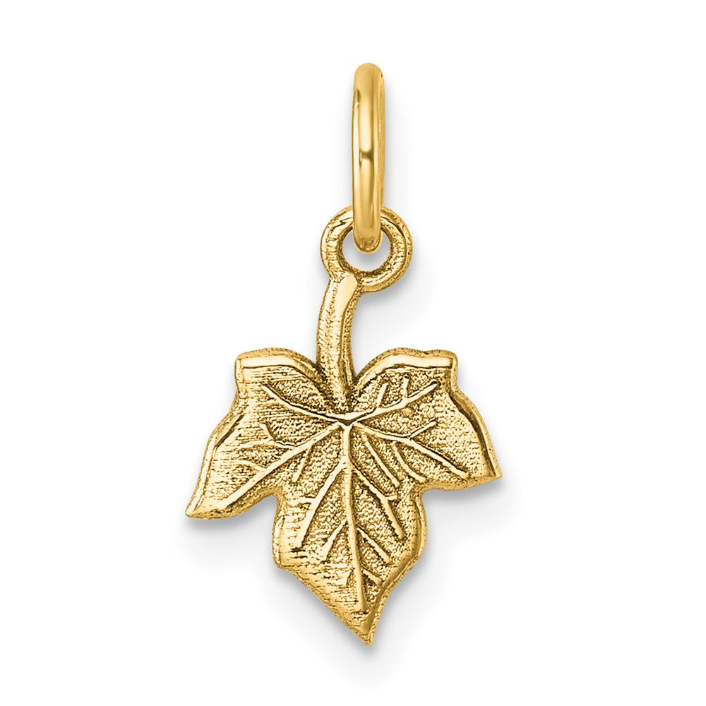 14K Gelbgold Poliert Blatt Anhänger