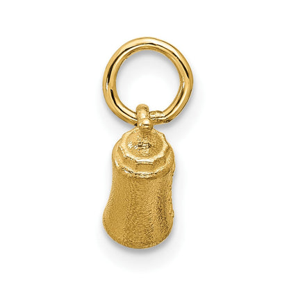 14K Gelbgold Poliert Baby Bottle Anhänger