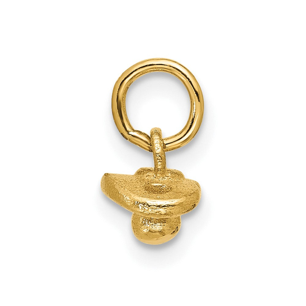 14K Gelbgold Poliert Baby Binky Anhänger