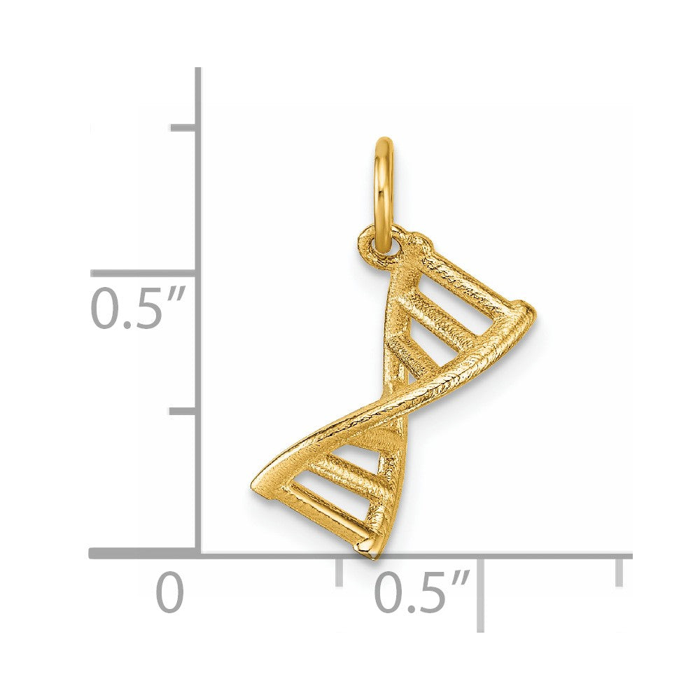14K Gelbgold Poliert Dna Anhänger
