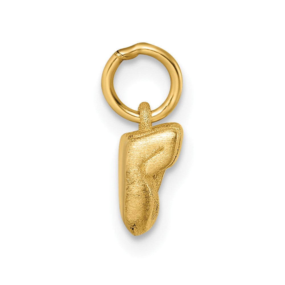 14K Gelbgold Poliert Fist Hand Anhänger
