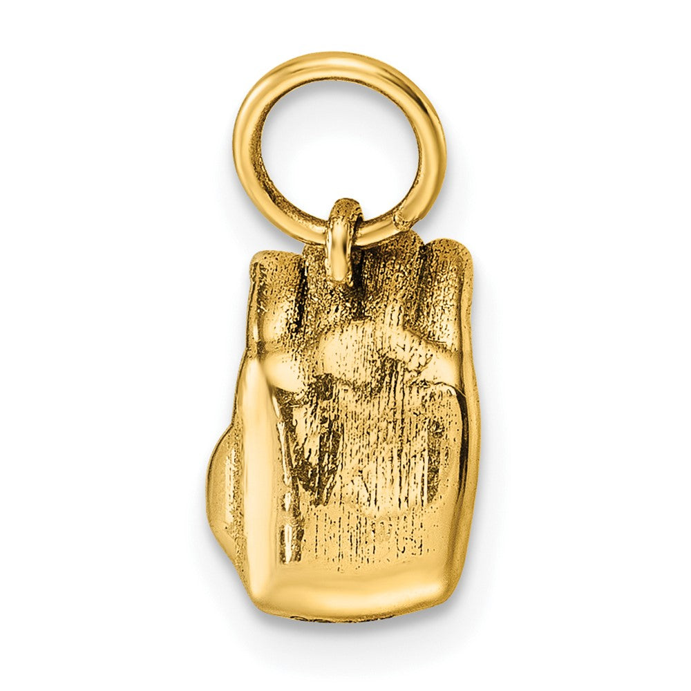 14K Gelbgold American Zeichen Language Alphabet Fingerspelling Zeichen C Anhänger