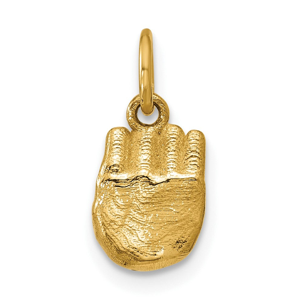 14K Gelbgold American Zeichen Language Alphabet Fingerspelling Zeichen E Anhänger