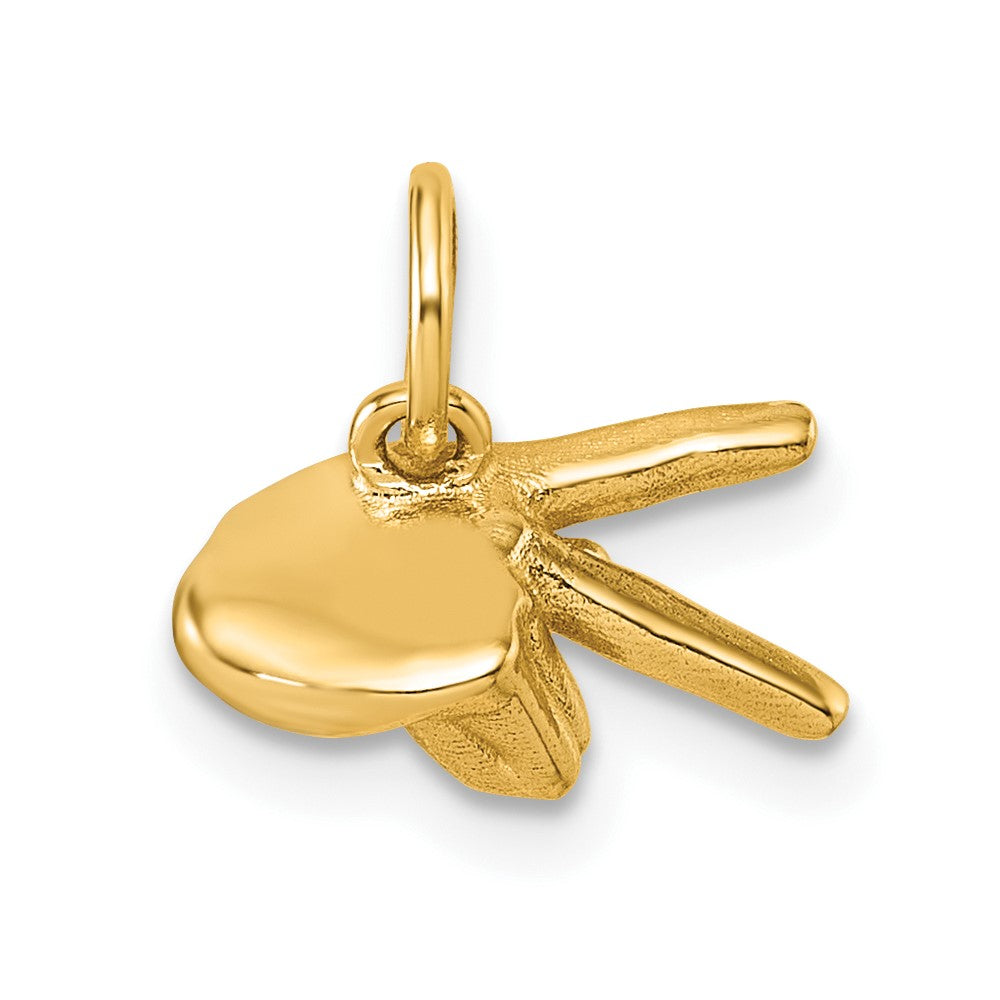 14K Gelbgold American Zeichen Language Alphabet Fingerspelling Zeichen P Anhänger